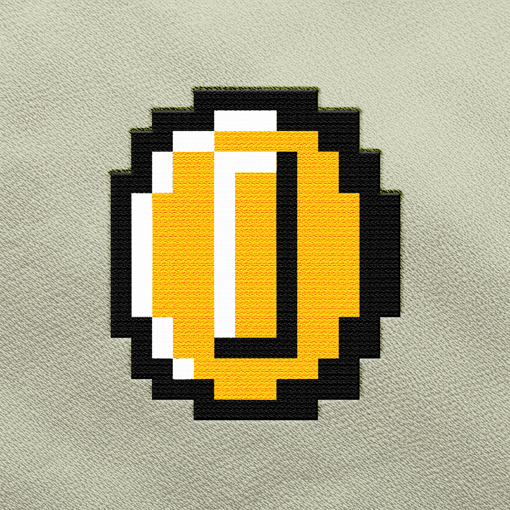 Mario Galaxy - Gold Coin (bordado)