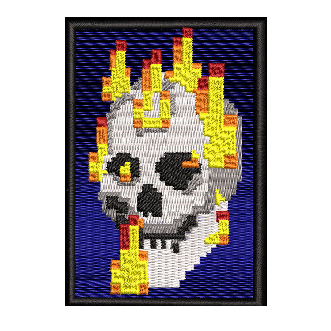 MINECRAFT CALAVERA BORDADO
