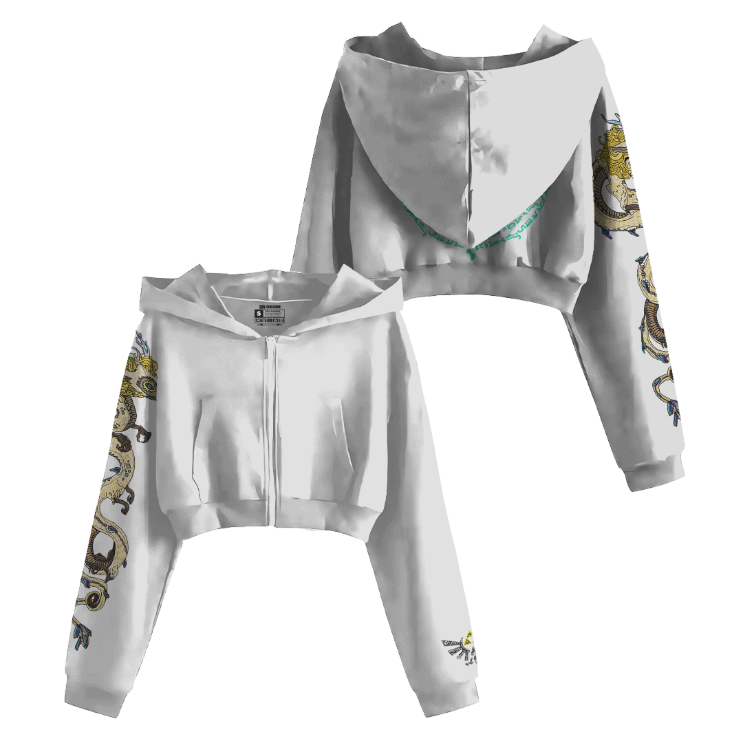 ZELDA Dragon Cropped Hoodie