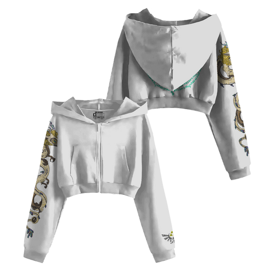 ZELDA Dragon Cropped Hoodie