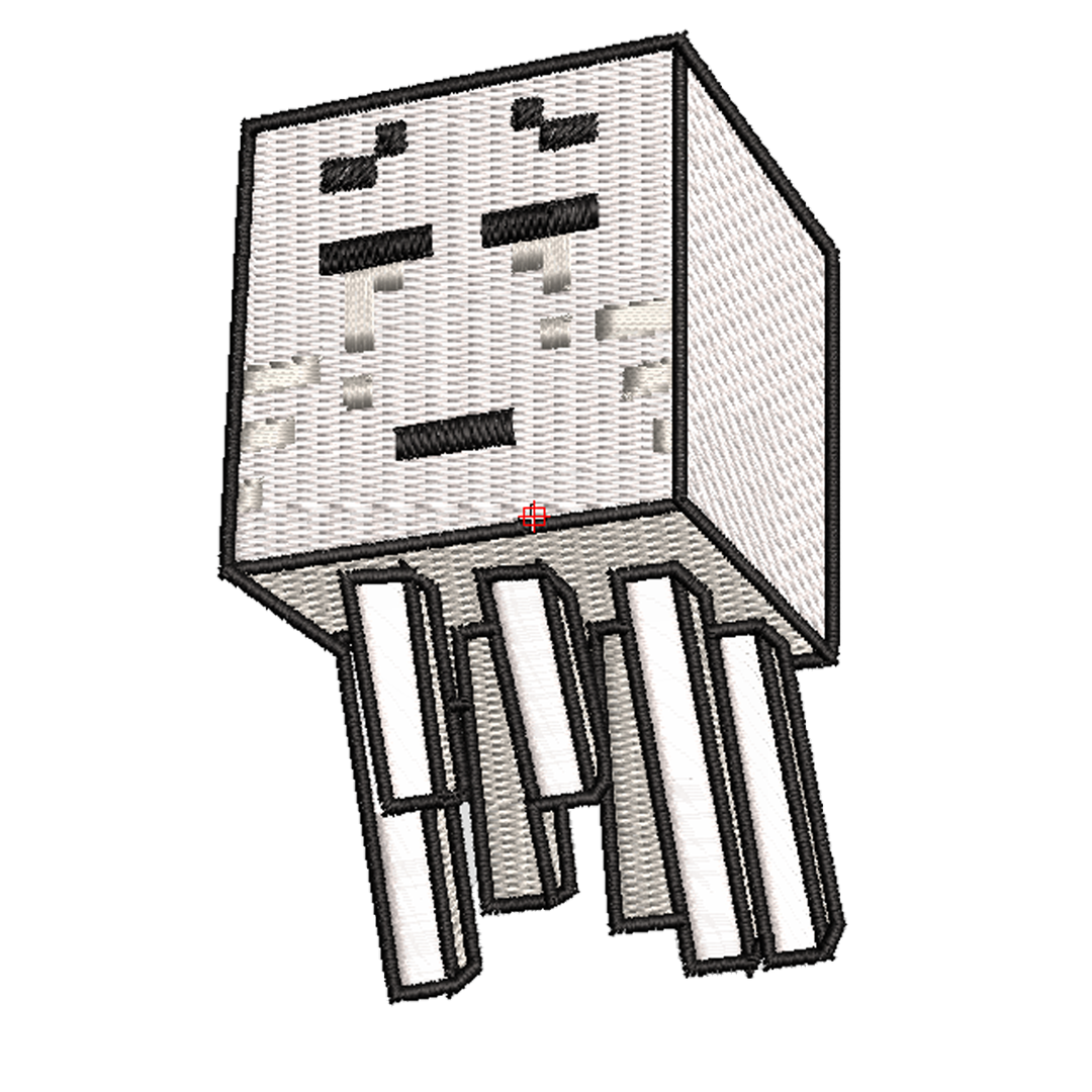 MINECRAFT GHAST BORDADO