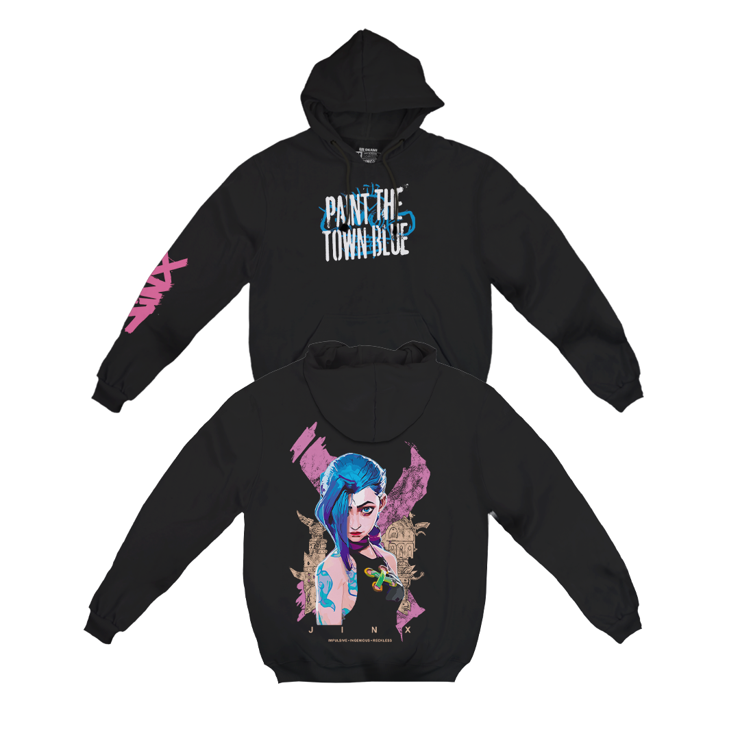 Arcane - Jinx back Hoodie