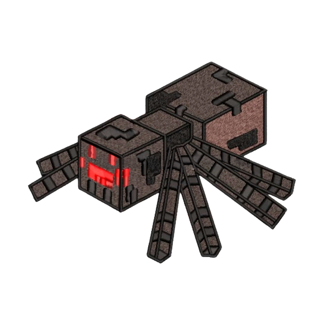 MINECRAFT ARAÑA BORDADO