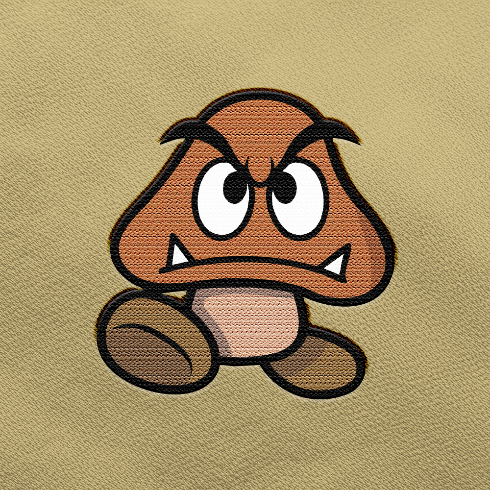 Mario Galaxy - Goomba (bordado)