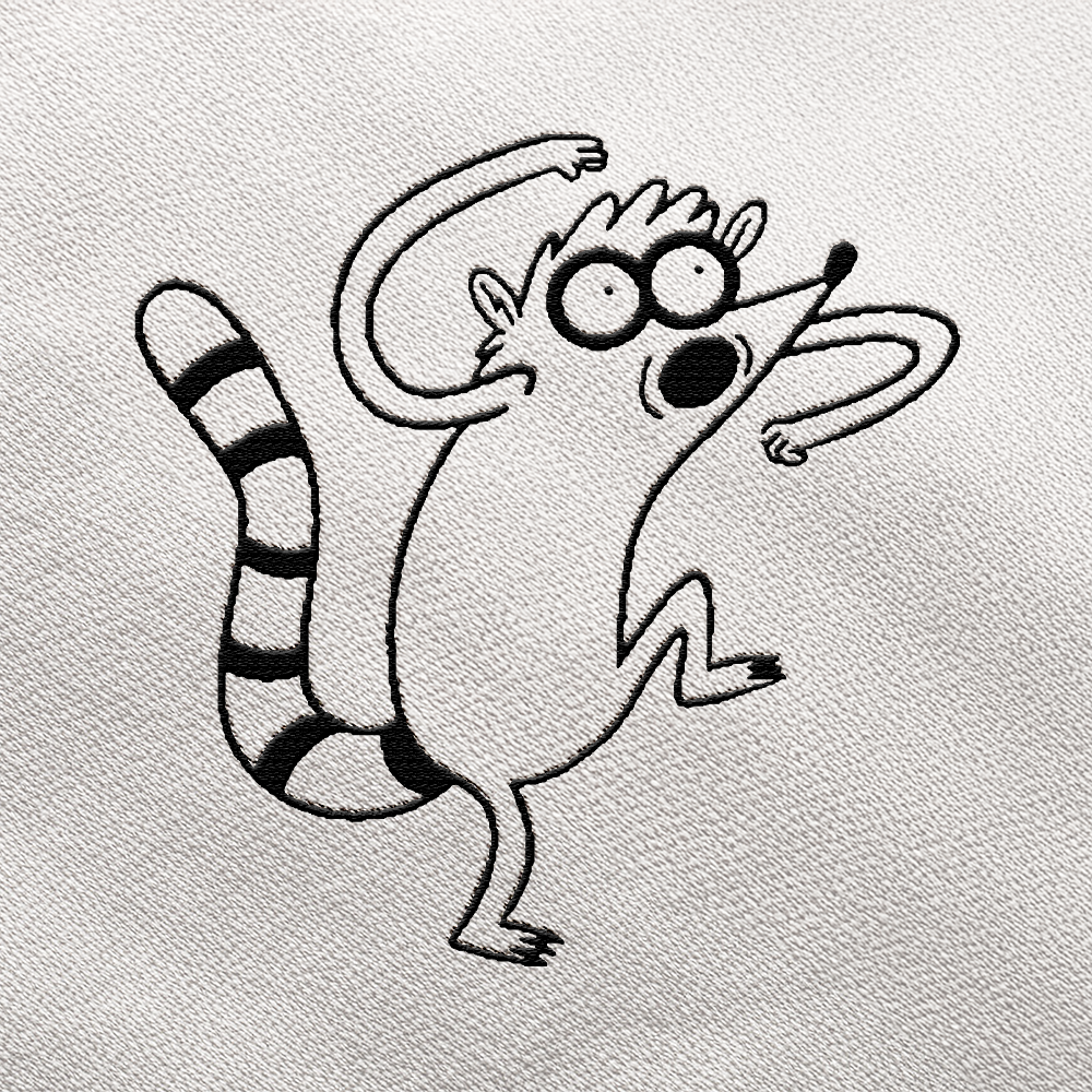 Regular Show - Rigby Bordado