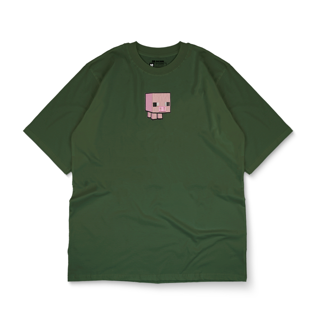 Minecraft Cerdito bordado